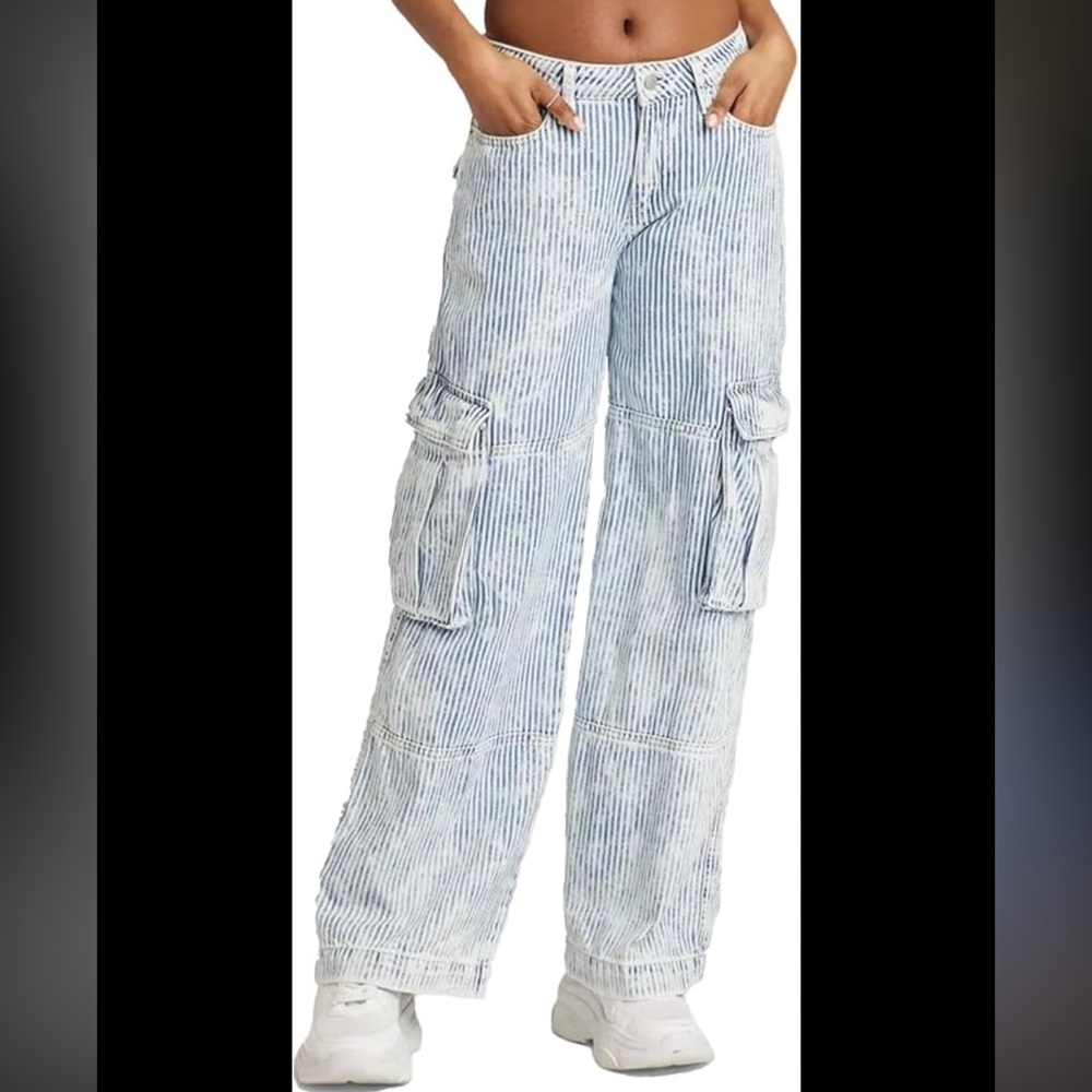 wild fable Mid Rise Baggy Cargo Jeans